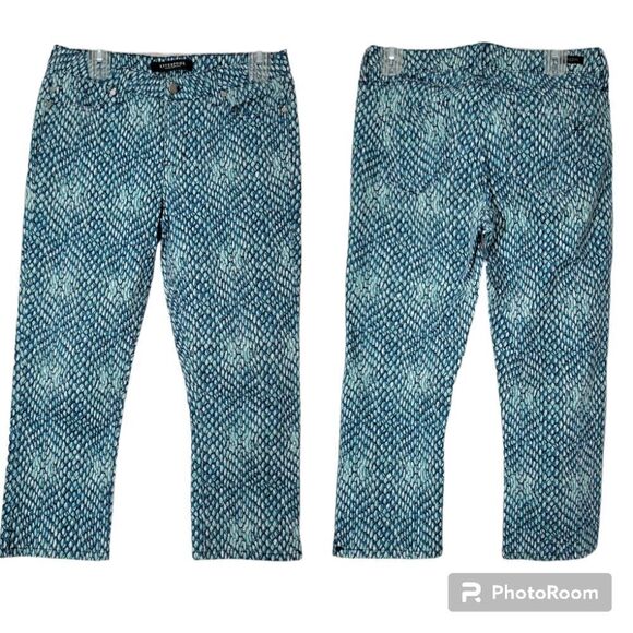 Liverpool cropped pants  sz 6 scale like print - Picture 1 of 12